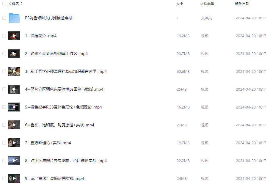 绳探长PS调色修图入门到精通